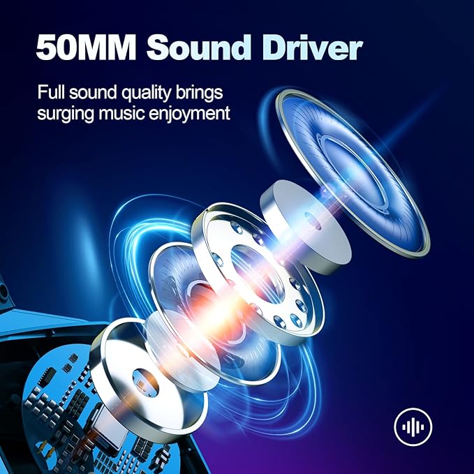 Wireless Gaming Headsets with Mic for PC PS4 PS5 PlayStation 4 5, Bluetooth USB Gamer Headphones with Noise Cancelling Microphone for Computer Laptop PC Mac