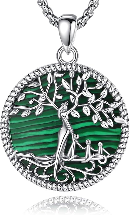 Vito 925 Sterling Silver Tree of Life Necklace for Women, Mother Tree Pendant for Mom Mother Necklace Mother's Day Jewelry Gift for Wife Grandma, 18/22 Inch Chain
