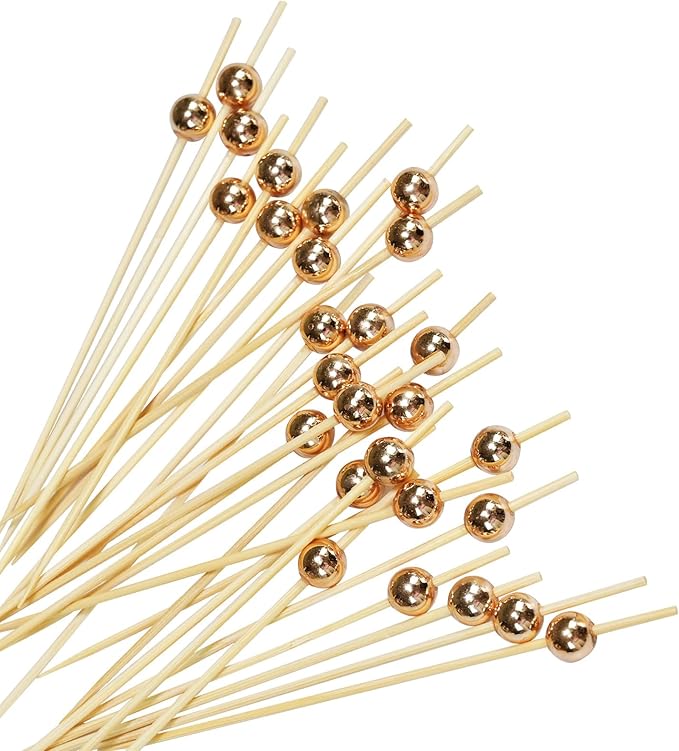 Cocktail Picks, 100PCS Toothpicks for Appetizers and Charcuterie Cups, Appetizing Skewers for Fruits Burgers Party Decoration - 4.7 inch