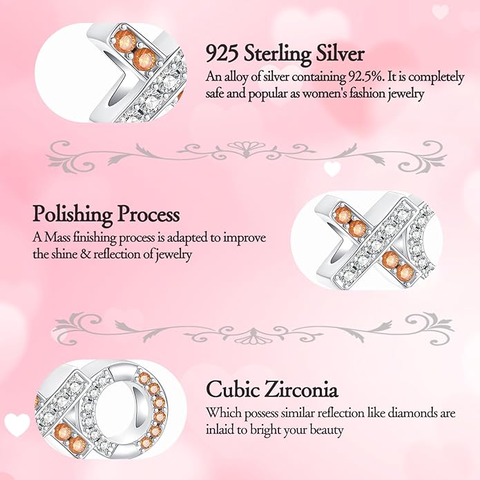 925 Sterling Silver Charms for Bracelets and Necklaces Charms for Women Fashion Jewelry for Women Friend and Mother