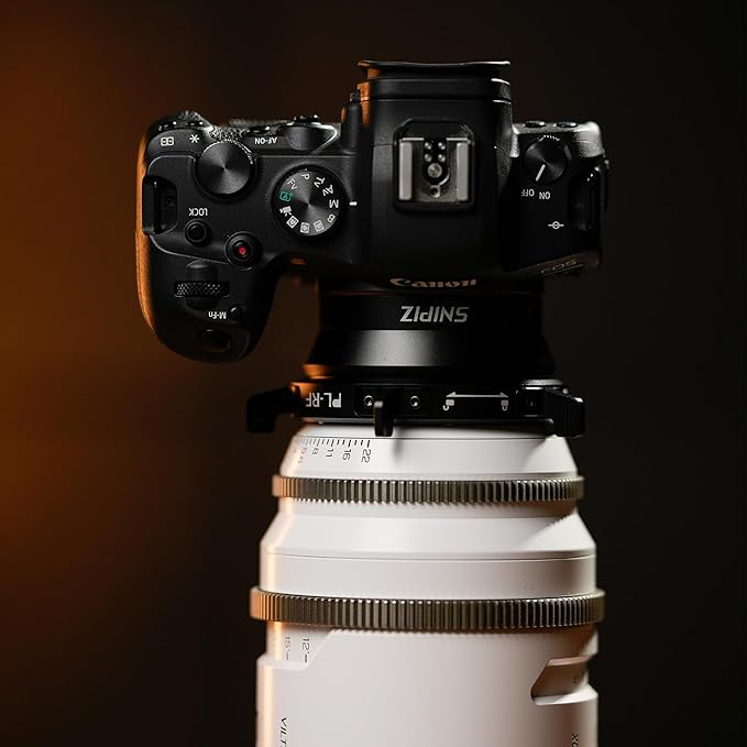 SNIPIZ PL-RF Lens Mount Adapter with Rotary Lock Compatible with PL Lens to Canon RF Mount Cameras EOS R EOS Ra EOS RP EOS R5 EOS R6 EOS R3
