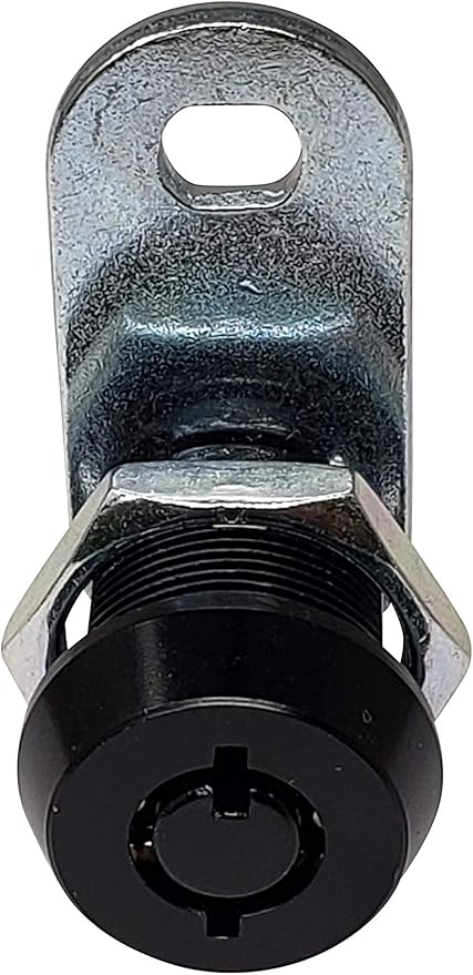 Admiral Locks Tubular Cam Lock, Keyed Alike Removable Key RV Compartment Storage Lock Cabinet Locks (Black Pack of. 10, 5/8" 180°)