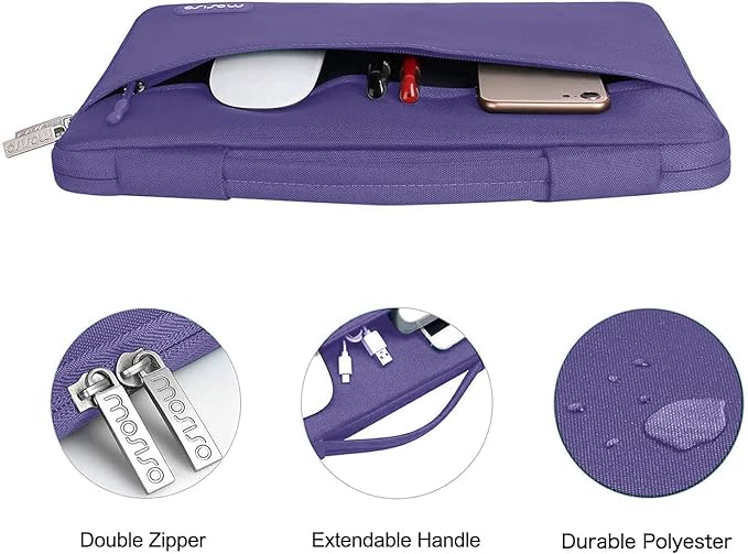 MOSISO Compatible with MacBook Air 13 inch Case 2025 2024 2023 2022 M4 A3240 M3 A3113 M2 A2681, Hard Shell&Sleeve Bag&Keyboard Skin&Webcam Cover&Screen Film for MacBook Air 13.6 inch, Imperial Purple