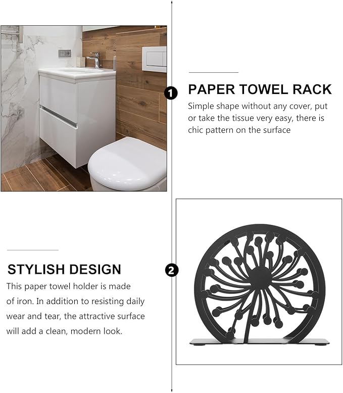 Creative Tabletop Napkin Rack Tissue Paper Stand Iron Animal Pattern Organizer for Kitchen Hotel Bathroom Countertop Space-saving Decor
