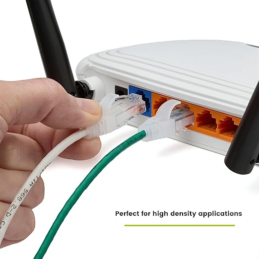 TRUECABLE Cat6 Component Rated Patch Cable, Unshielded (U/UTP), 1ft, Green, 28AWG Solid Copper, Snagless 10G High-Speed Ethernet Cable, PoE++ 4PPoE 100W, UL Listed, RoHS-3, 1 Pack