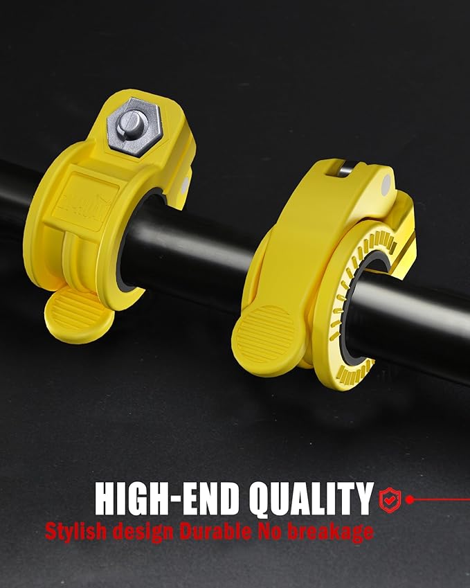 Mini Barbell Clips 1 inch I Multi-Size Adjustable Barbell Collar I 1 inch Barbell ClampsIQuick Release Weight Clips Pair of Locking for Dumbbell Bar