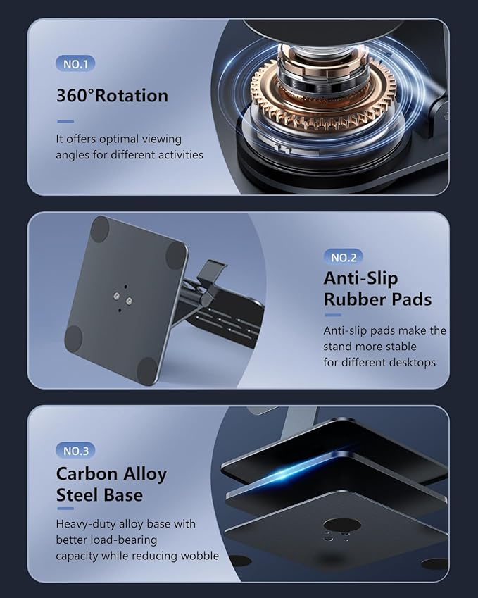 for Samsung Galaxy Z Fold 7 6 5 4 All Fold Smartphones Bluetooth Keyboard Stand Mouse & Pen Set, Portable Travel Wireless Keyboard Adjustable Foldable Aluminum Alloy Desk Holder for 4.7"-8.5" Tablets