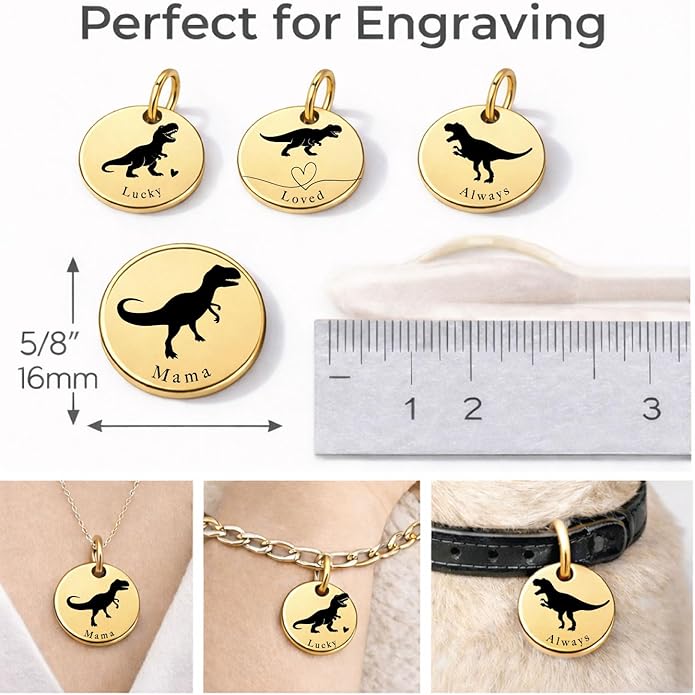 SM Design Mama Animal Charm Set – Set of 4 Stainless Steel Charms – Motherhood & Family Keepsake Jewelry Charmss