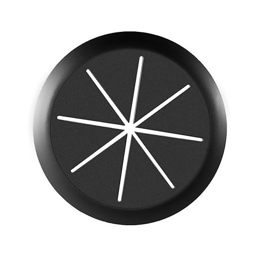 HYCC 2 Inch Desk Grommet Black, Desk Hole Cover for Cables, Flexible Cable Grommet - 5 Pack