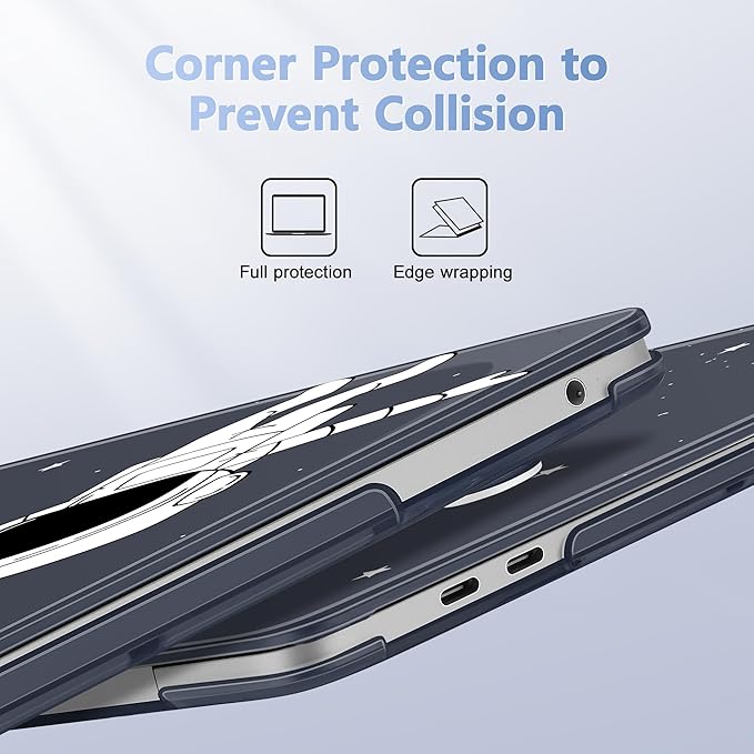 May Chen Case for MacBook Pro 13 inch M2 2023,2022,2021,2020 A2338 M1 A2251 A2289, Plastic Hard Shell Case for MacBook Pro 13" with Touch Bar Fits Touch ID, Astronaut Space