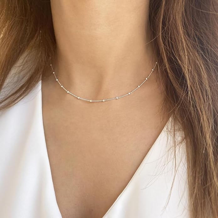 Yoosteel Valentines Gifts for Her Women - Layered Initial Necklaces for Women Trendy 14K Gold Plated Letter A-Z Necklace Gold/Silver Initial Necklace Stack Birthday Gifts for Teen Girls Jewelry