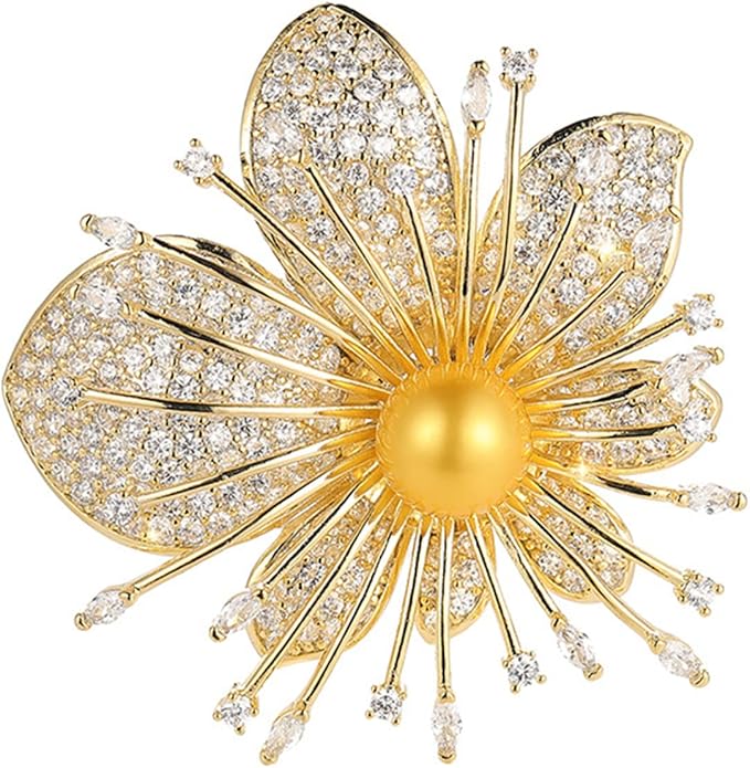Brooch Pins For Women Fashion, Flower Brooches Jewelry For Women Floral Series Brooches And Pins Designer Lady's Costume