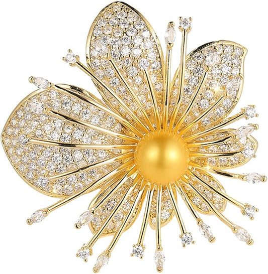 Brooch Pins For Women Fashion, Flower Brooches Jewelry For Women Floral Series Brooches And Pins Designer Lady's Costume
