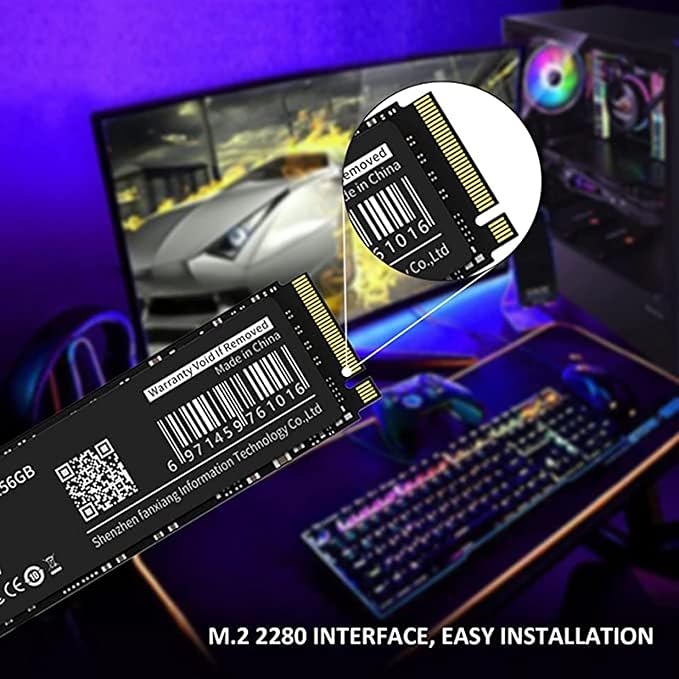 S501 256GB NVMe SSD 3D NAND1.3 PCIe Gen3x4 M.2 2280 Internal Solid State Drive (Read Speed up to 2,050 MB/s) Compatible with Laptop & PC Desktop