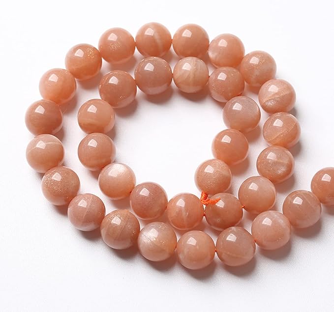 4MM 86PCS Natural Stone Sunstone Gemstone Loose Beads for Jewelry Making DIY Bracelet Crystal Beads