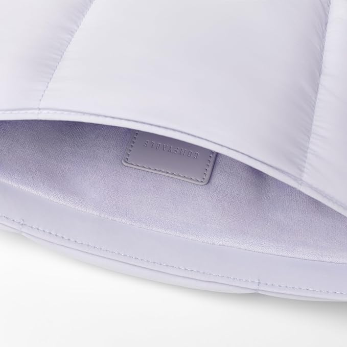 Comfyable Puffy Laptop Sleeve 15 Inch 16 Inch, Quilted Puffer Laptop Carrying Case, Pillow Pouch Compatible for MacBook Air 15 in M4 2025 & MacBook Pro 16 in M4 2024, Lavender