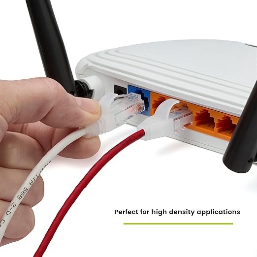 TRUECABLE Cat6 Component Rated Patch Cable, Unshielded (U/UTP), 6in, Red, 28AWG Solid Copper, Snagless 10G High-Speed Ethernet Cable, PoE++ 4PPoE 100W, UL Listed, RoHS-3, 5 Pack