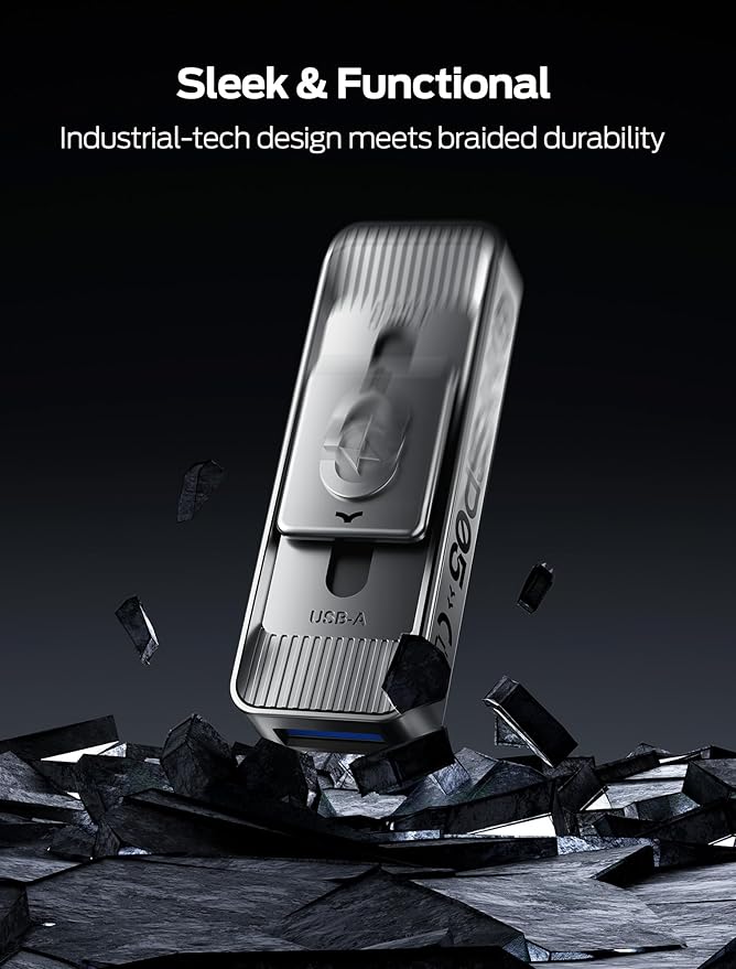 MOVE SPEED 1TB Solid State Drives with Dual Ports & Push-Pull Design — 560MB/s Read Speed, Type C + USB 3.2 Drive Portable ssd for iPhone 15/16/17/Android/Mac