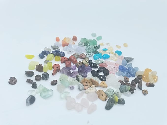 Gemstone Beads Natural Irregular Shaped Stone Chips Crystal Energy Healing Power for Jewelry Making(24 Material)