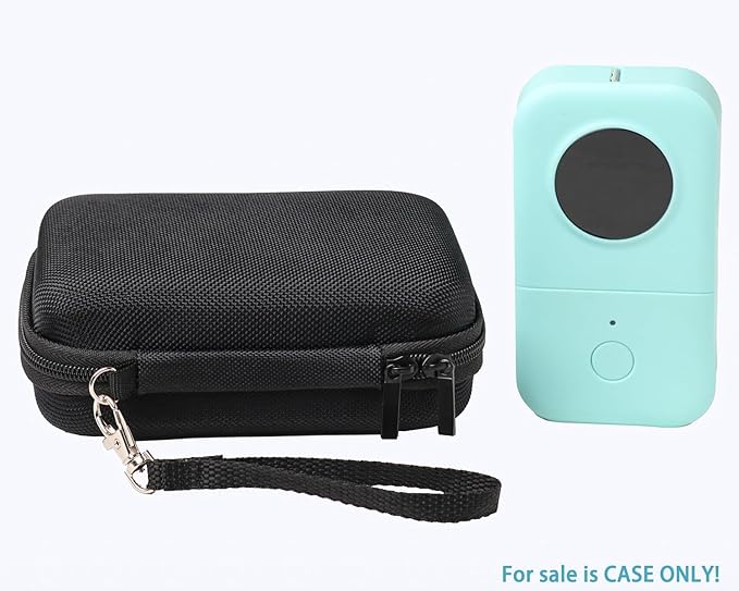 Labels Printer Case Compatible with Nelko P21/TYPONOS P21/Niimbot D11/Phomemo D30 D35/JADENS D11/ORGBRO X1 X3 S001 Label Maker Machine, Mesh Pocket for Label Printer Tape Accessories