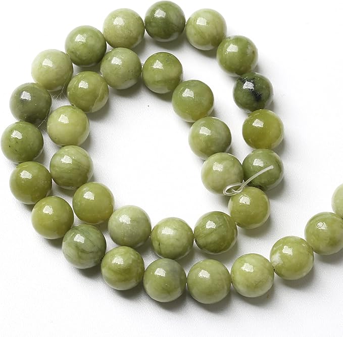 4MM 88PCS Natural Stone Chinese Green Jade Loose Beads for Jewelry Making DIY Bracelet Necklace 1 Strand