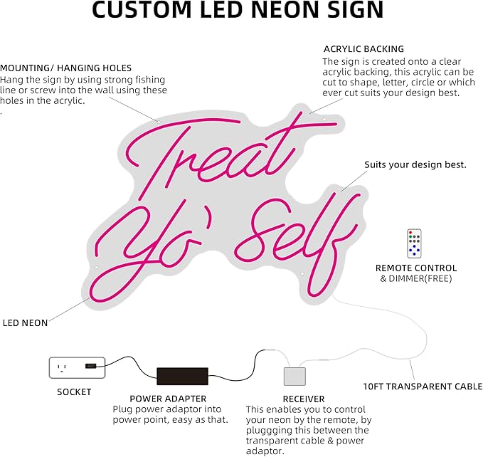 Custom Led Neon Signs for Home Bedroom Wall Decor, Personalized Large LED Neon Light Sign for Wedding Party, Wall Art, Birthday Room Shop Logo Bar Name Neon Lightsr (Wedding Neon Custom)