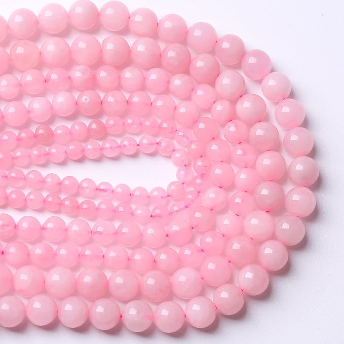 12mm Natural Rose Quartz Beads Pink Energy Crystal Round Loose Beads for Jewelry Making DIY Bracelets 15" 32pcs