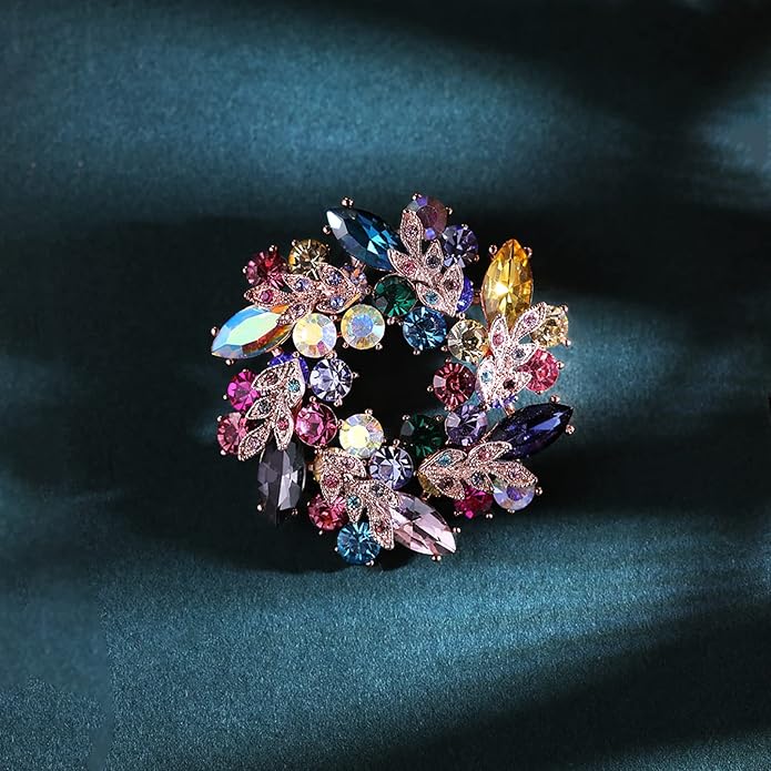 Brooch Pins For Women Fashion, Flower Brooches Jewelry For Women Floral Series Brooches And Pins Designer Lady's Costume