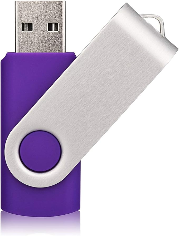 Aiibe 10 Pieces 32GB USB Flash Drive 10 Pack USB 2.0 Memory Stick Thumbdrives (Mix Colors : Black Blue Red Green Orange White Yellow Pink Purple Silver)
