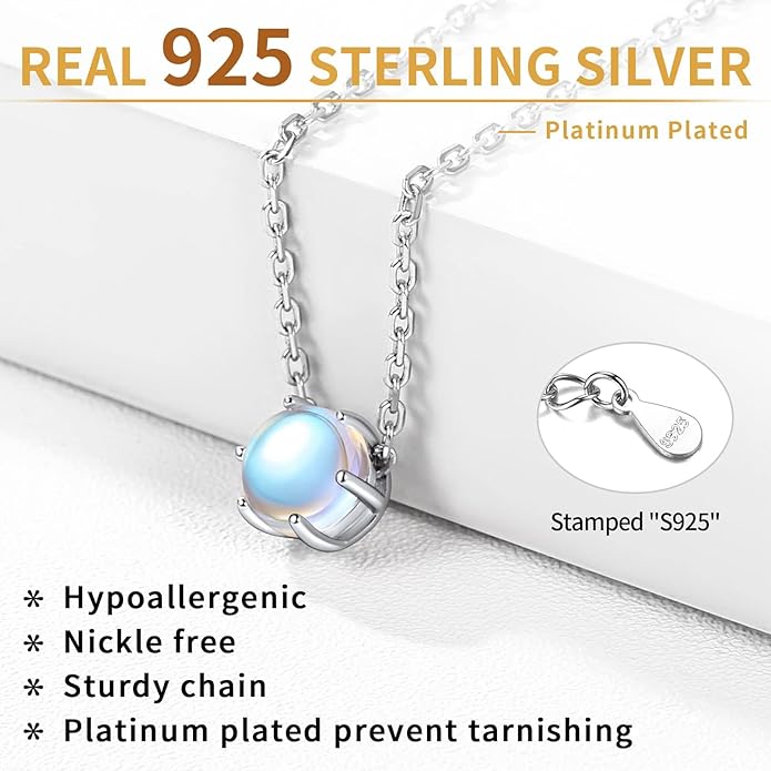 ChicSilver 925 Sterling Silver 12 Months Sparkling Round Cut Created Birthstone Pendant Necklace, 16 Inch Rolo Chain