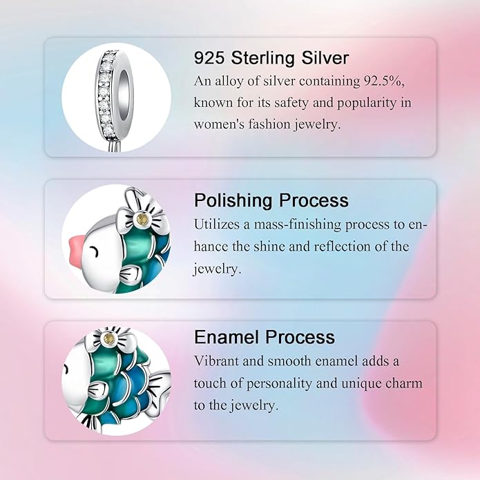 Birthday Fashion Love Heart Dangle Charm 925 Sterling Silver Charms fits Bracelets and Necklace Pendant Bead Charms Jewelry Present for Women Family Friends