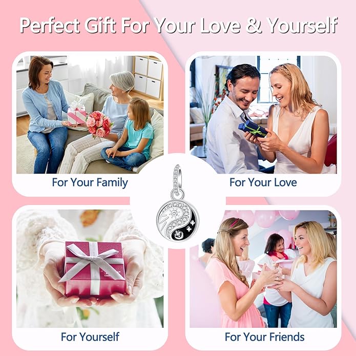 925 Sterling Silver Charms for Bracelets and Necklaces Charms for Women Fashion Jewelry for Women Friend and Mother
