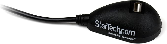StarTech.com 5ft USB 2.0 Extension Cable - Male to Female - 5 ft USB A to A Extension Cord for Laptop, Desktop, Tablet, Webcam & More (USBEXTAA5DSK), Black (Pack of 2)