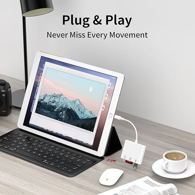 USB C SD Card Reader,3 in 1 USB C Memory Card Reader with Dual Slots and USB Port for iPhone 16 15 Pro Max 15 Plus/Mac/iPad Pro/MacBook Pro/Air/Mini Android Laptop More USBC Typec Devices-Plug & Play