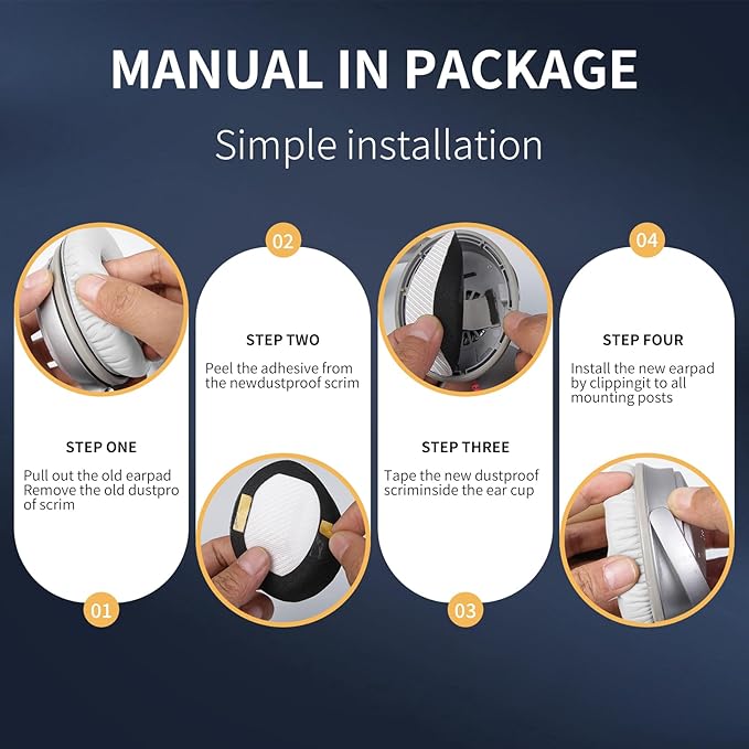 Ear Pads for Bose QC35: Durable Comfortable Noise Cancellation Replacement Cushion Earpads for Bose Quitecomfort 35 QC35 QC35 ii Headphones with Good Audio Quality