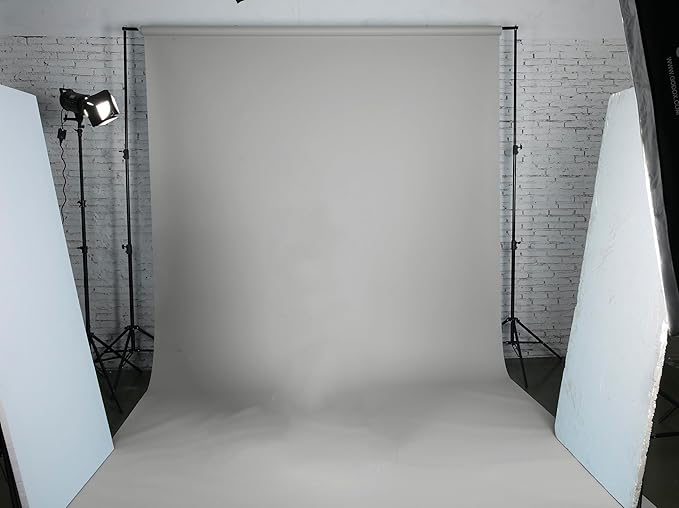 Seamless Photo Photography Backdrop Paper, Photo Background Paper Roll (Neutral Grey, 107”x19.5')