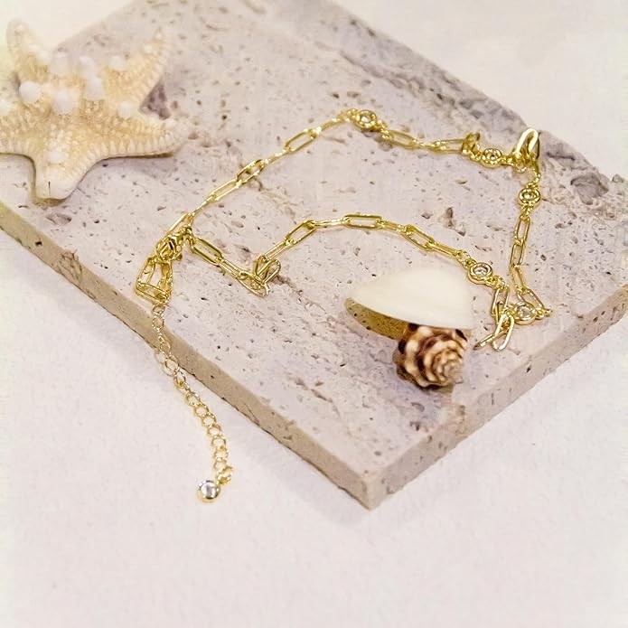 Valentines Day Gifts for Women Her - Dainty Necklaces for Women Cute Station Choker Simulated Diamond Necklace Simple Layering CZ Necklace Trendy Jewelry Gifts