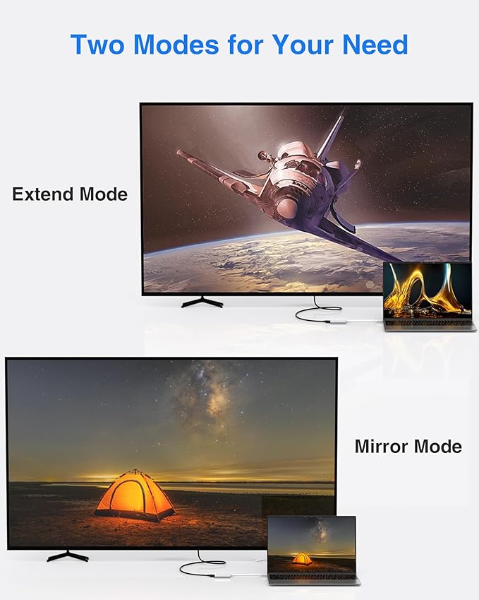 USB C to HDMI Adapter, 4K HDMI to USB-C Multiport Hub Adapter with 100W PD & USBA 3.0 Port, Type C Digital AV Converter for iPad Pro,MacBook Pro/Air,iPhone 15/16,Switch,TV, Monitor and More(Silver)