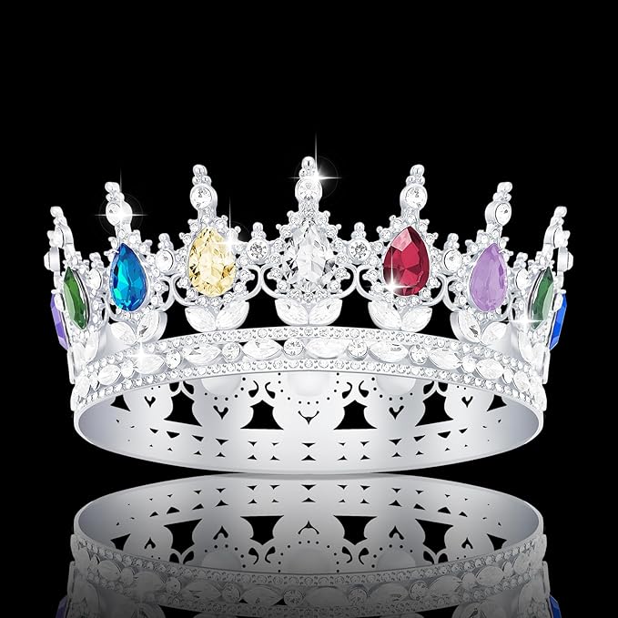 Queen Crown Rhinestone Wedding Crowns and Tiaras for Women Costume Party Hair Accessories Princess Birthday Crown Crystal Bridal