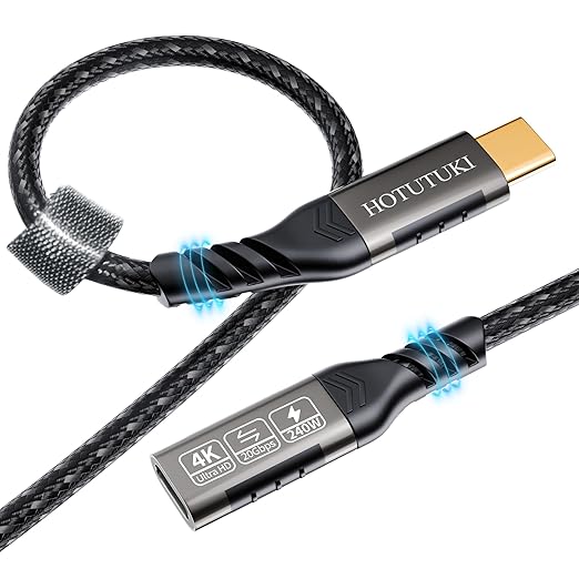 USB c Extension Cable 3.3ft, USB C 3.2 Extender Cord,USB c Male to to USB c Female Support PD 240W/5A Fast Charging, 20Gbps Sync Transfer, high Speed USB c Extension Cable