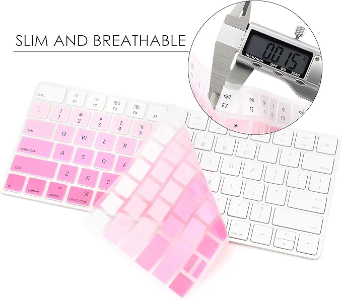 Allinside Ombre Pink Cover for Apple Magic Keyboard (MLA22LL/A) with US Layout