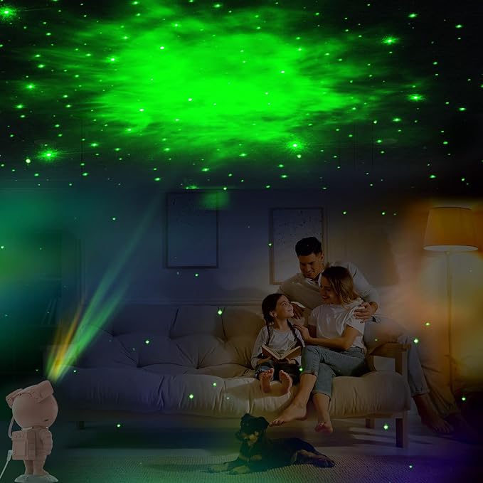 Cute Room Decor Aesthetic - Pink Astronaut Galaxy Projector for Teen Girls Bedroom, Star Projector Night Light with Remote, Kawaii Room Decor, 2025 Christmas Birthday Gifts for Teen Girls (Pink)