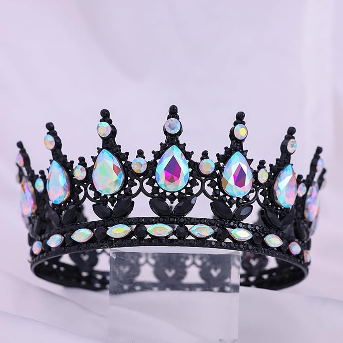 Queen Crown for Women Crystal Tiara for Girl Rhinestone Wedding Headband for Bride Hair Accessories for Costume Birthday Party Prom Gifts