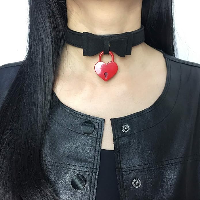 Bell Choker Collar Necklace Lolita Bow Collar Cat Kitty Velvet Necklace