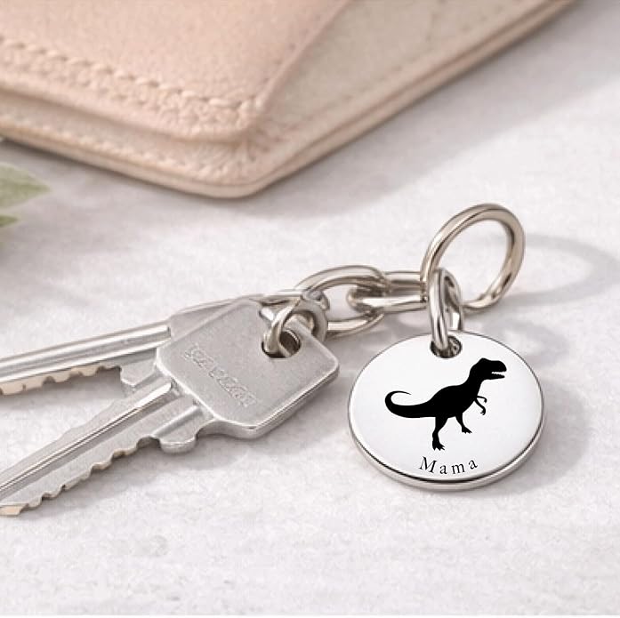 SM Design Mama Animal Charm Set – Set of 4 Stainless Steel Charms – Motherhood & Family Keepsake Jewelry Charmss