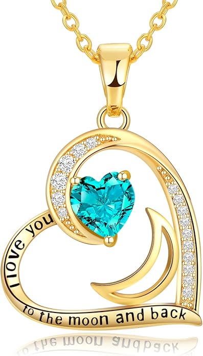 Heart Gold Necklace for Women Birthday Gifts for wife Jewelry for Wife Necklace for Girlfriend Mom Daughter Gold Jewelry for Women