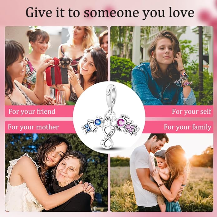 NARMO S925 Sterling Silver Charms Hamsa Charm for Pandora Bracelets Cross Charms for Bracelets Perfume High Heels Dangle Charms Silver Charms for Women