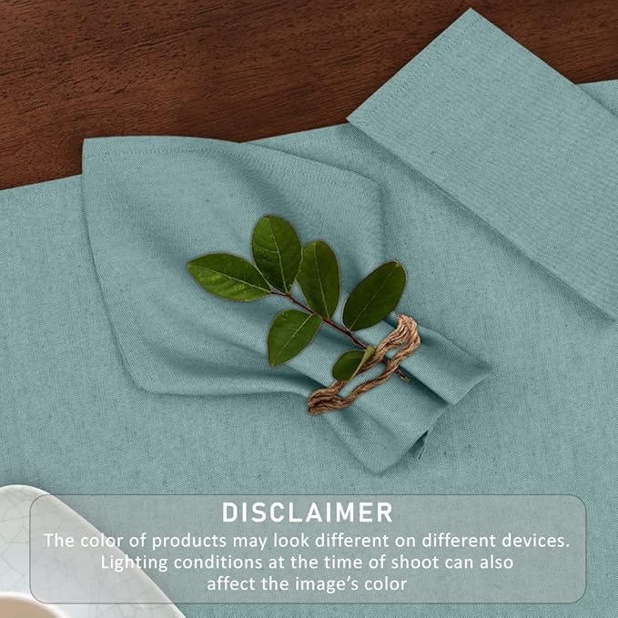 Ruvanti Cloth Napkins Set of 6, 18x18 Reusable Napkins Cloth Washable, Soft & Durable Table Napkin, Poly Cotton Fabric Dinner Napkins for Parties, Christmas, Thanksgiving, Weddings - Teal