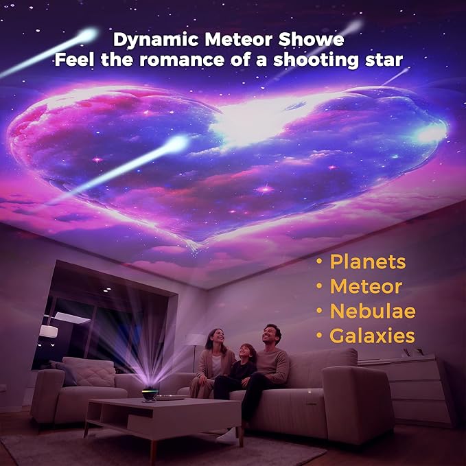 DORESshop Galaxy Projector, 13 in 1 HD Planetarium Galaxy Star Projector Night Light, 360 Rotating Star Projector Light with Adjustable Knob and Timer for Kids, Ceiling, Gifts, Room Decoration