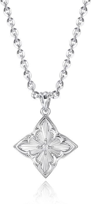 Fettero Gold Clover Necklace for Women Dainty 14K Gold Plated CZ Pendant Necklace Adjustable Chain Choker Charm Colorful Clover Pendant Lucky Necklaces for Women Jewelry
